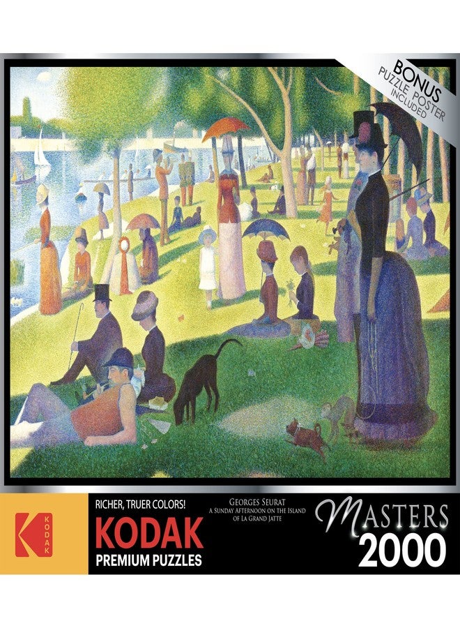 RoseArt - Kodak Premium Masters - A Sunday Afternoon on The Island of La Grand Jatte by Georges Seurat - 2000 Piece Jigsaw Puzzle for Adults - Image 4